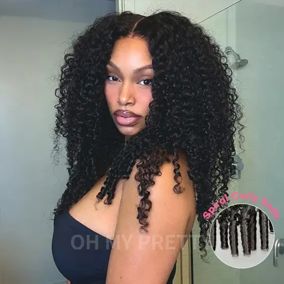 OhMyPretty Burmese Curly Glueless Wigs The Perfect Match for Natural Curls